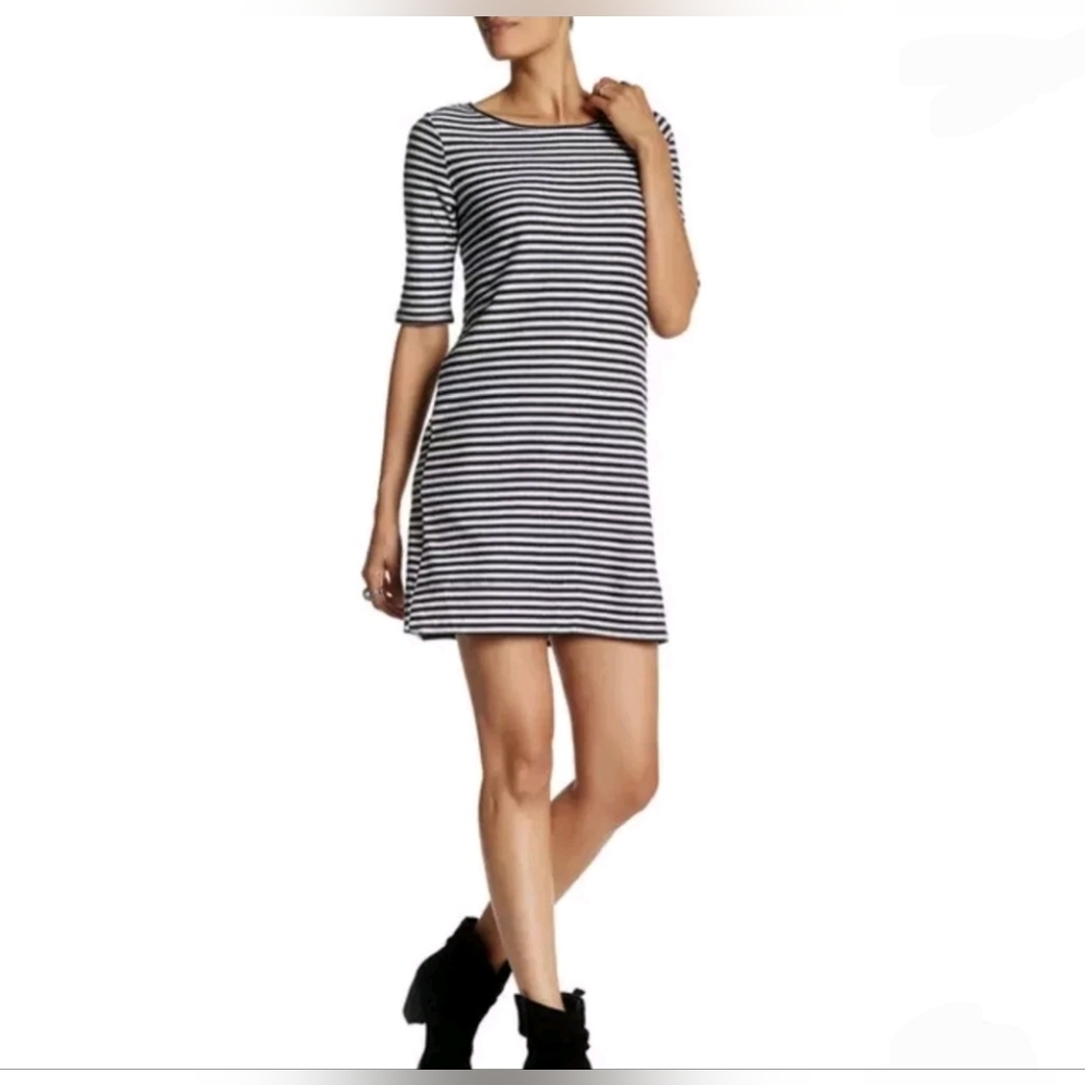 Free People We the Free Frenchie Back-Cutout Striped Dress Size XS
